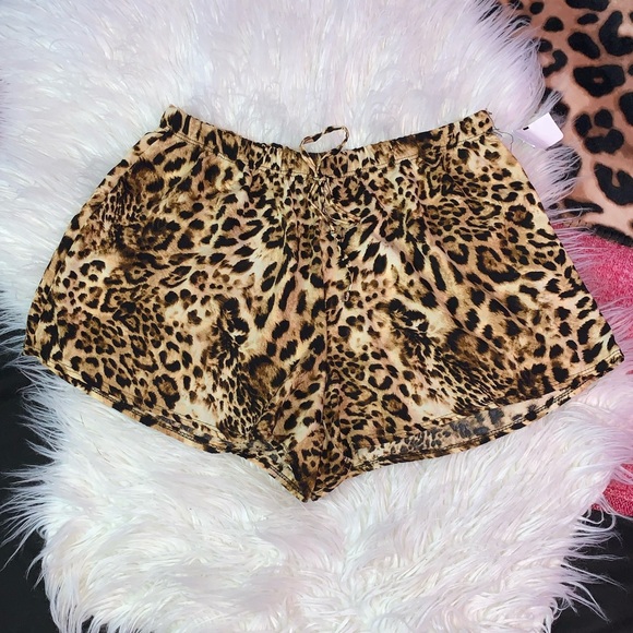 Say Anything Pants - NWT large leopard shorts.